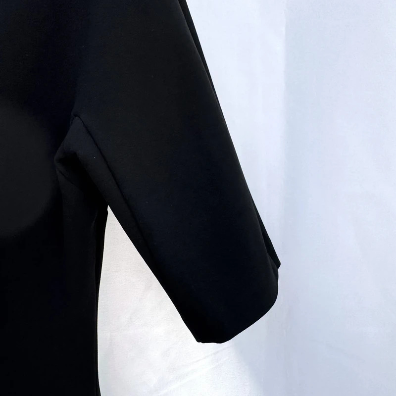 Zara Woman Black Boat Neck Bodycon Midi Dress Size S / UK 8–10 - Image 4