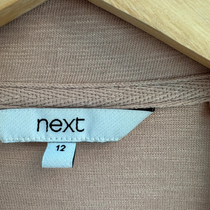 Next Blush Pink Cotton Utility Shacket Jacket UK 12 - Image 3
