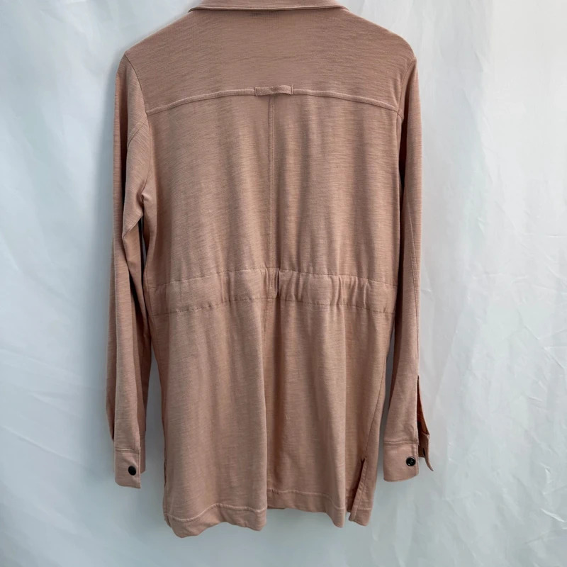Next Blush Pink Cotton Utility Shacket Jacket UK 12 - Image 5
