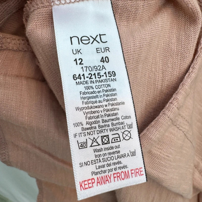 Next Blush Pink Cotton Utility Shacket Jacket UK 12 - Image 6