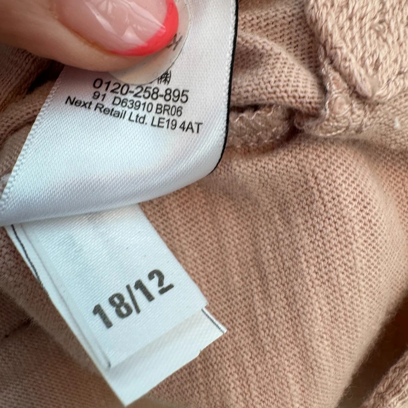 Next Blush Pink Cotton Utility Shacket Jacket UK 12 - Image 7