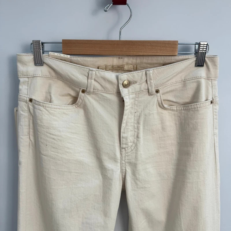 Zara Woman Premium Denim High Rise Wide Leg Jeans Cream EUR 36 UK 8 BNWT - Image 2