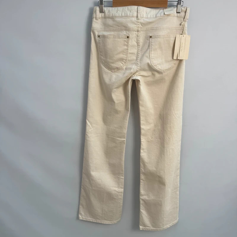 Zara Woman Premium Denim High Rise Wide Leg Jeans Cream EUR 36 UK 8 BNWT - Image 4