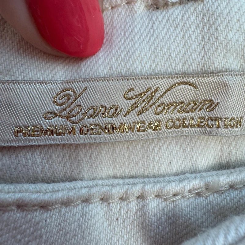 Zara Woman Premium Denim High Rise Wide Leg Jeans Cream EUR 36 UK 8 BNWT - Image 9
