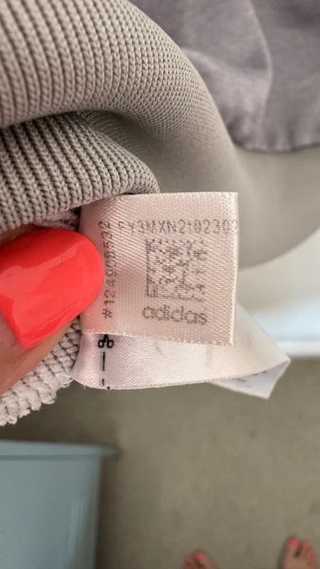 Adidas Originals SST Track Top White Grey 3 Stripe Zip Adult Size S - Image 9