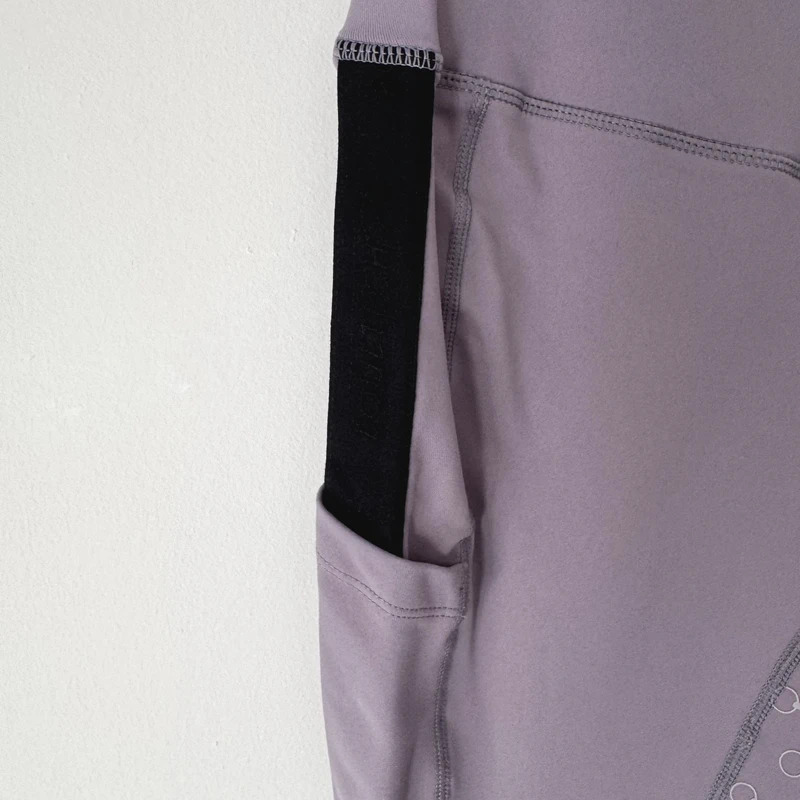 BNWT Equetech Signature Luxe Lavender Riding Tights Full Grip Size L Pockets - Image 5