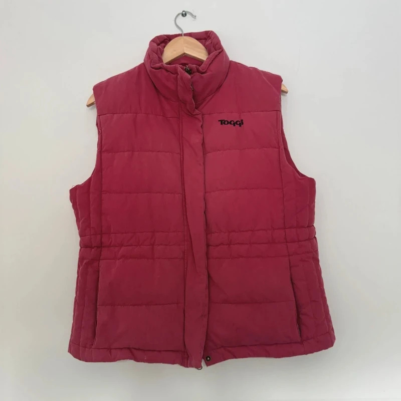 Toggi Down Feather Gilet Bodywarmer UK 14 Pink equestrian Country Outdoor Vest