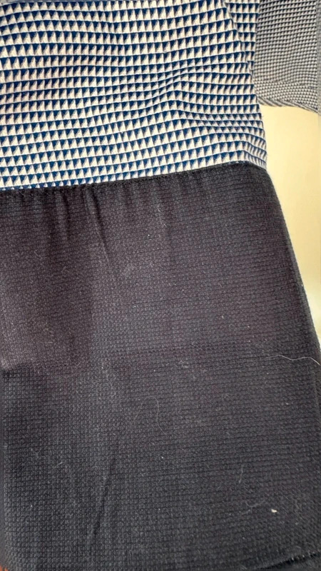 Next Signature Mens 100% Cotton Blue Geometric Shirt 16.5 Regular Fit - Image 6
