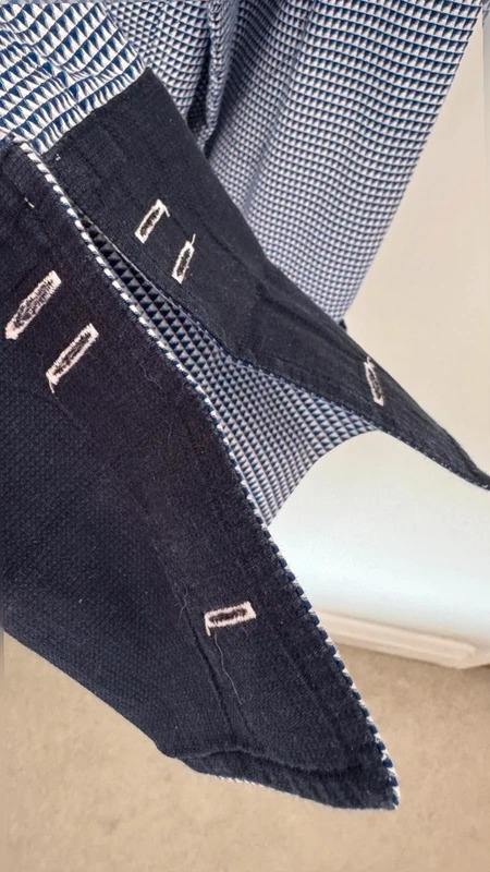 Next Signature Mens 100% Cotton Blue Geometric Shirt 16.5 Regular Fit - Image 7
