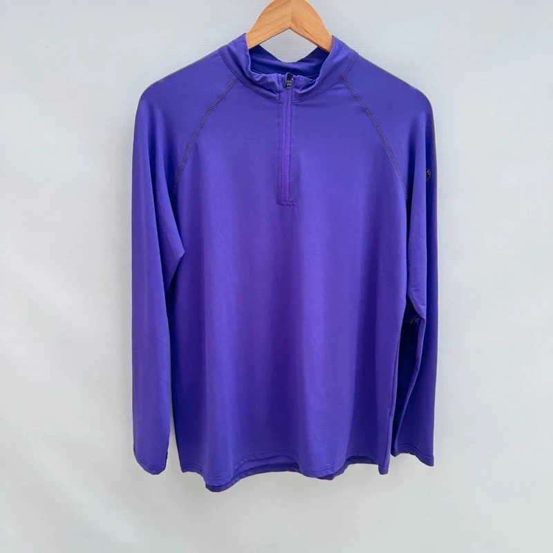 Equetech Isabella Training Shirt Purple XL UK 16-18 Lace Panels New with Tags - Image 2