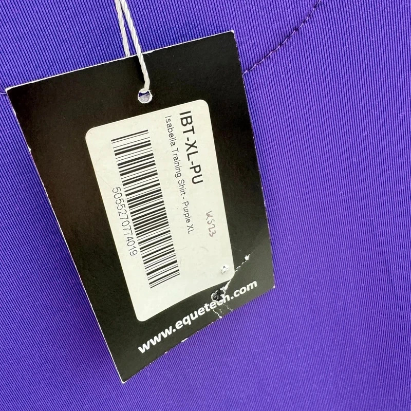 Equetech Isabella Training Shirt Purple XL UK 16-18 Lace Panels New with Tags - Image 5