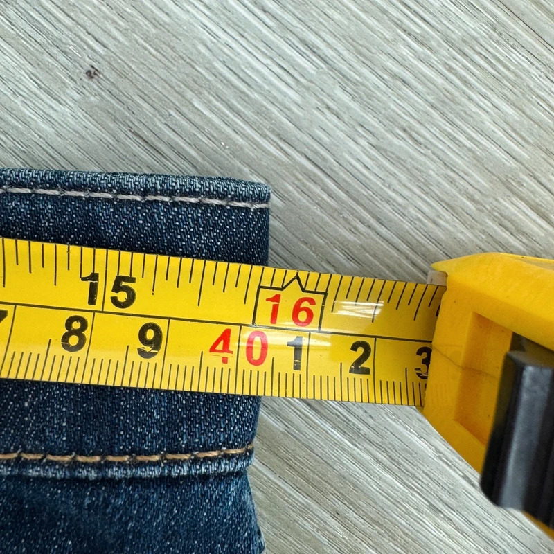 Levi's Demi Curve Classic Straight Jeans W28 L32 UK 10 Dark Blue Stretch Denim - Image 9