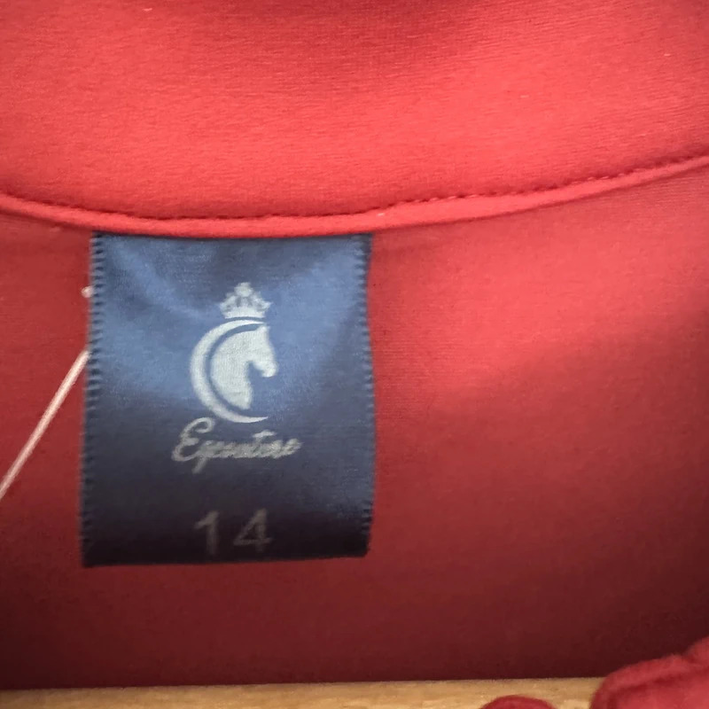 Eqcouture Base Layer UK 14 – Red Navy Union Jack Long Sleeve Riding Top BNWT - Image 8