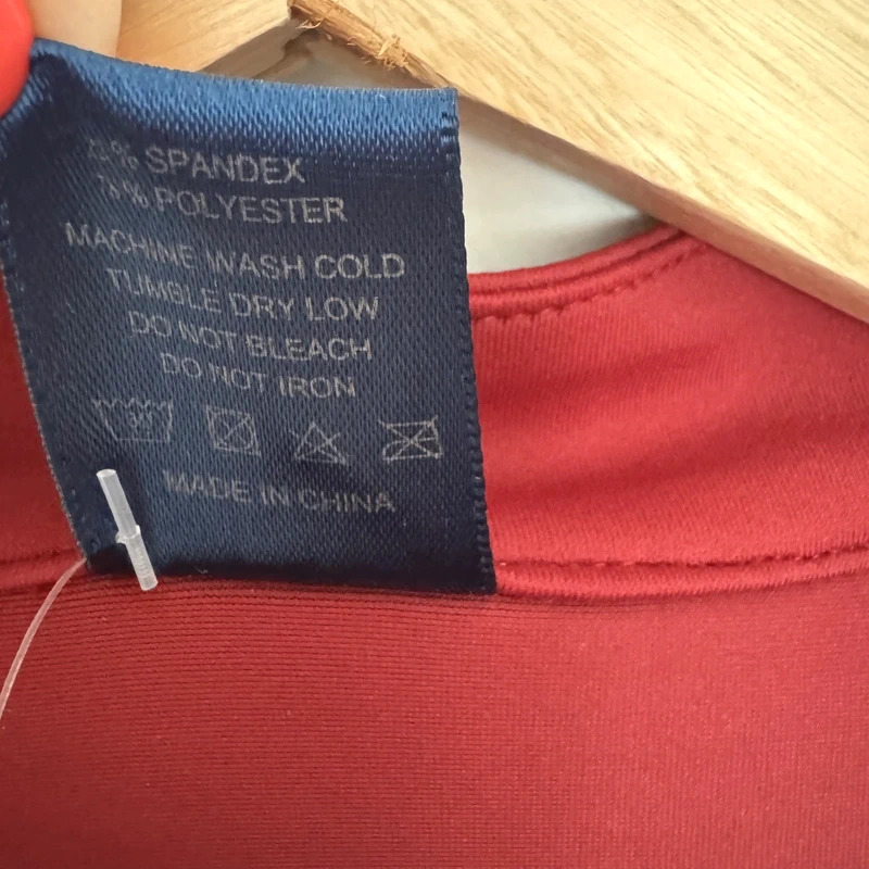 Eqcouture Base Layer UK 14 – Red Navy Union Jack Long Sleeve Riding Top BNWT - Image 9