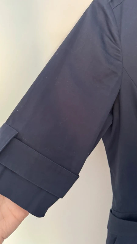 Reiss Navy Perine Trench Pencil Dress UK10 – Missing Shoulder Button - Image 5