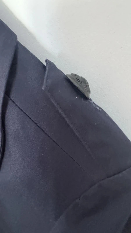 Reiss Navy Perine Trench Pencil Dress UK10 – Missing Shoulder Button - Image 7