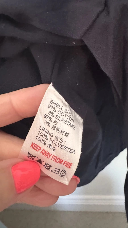 Reiss Navy Perine Trench Pencil Dress UK10 – Missing Shoulder Button - Image 9