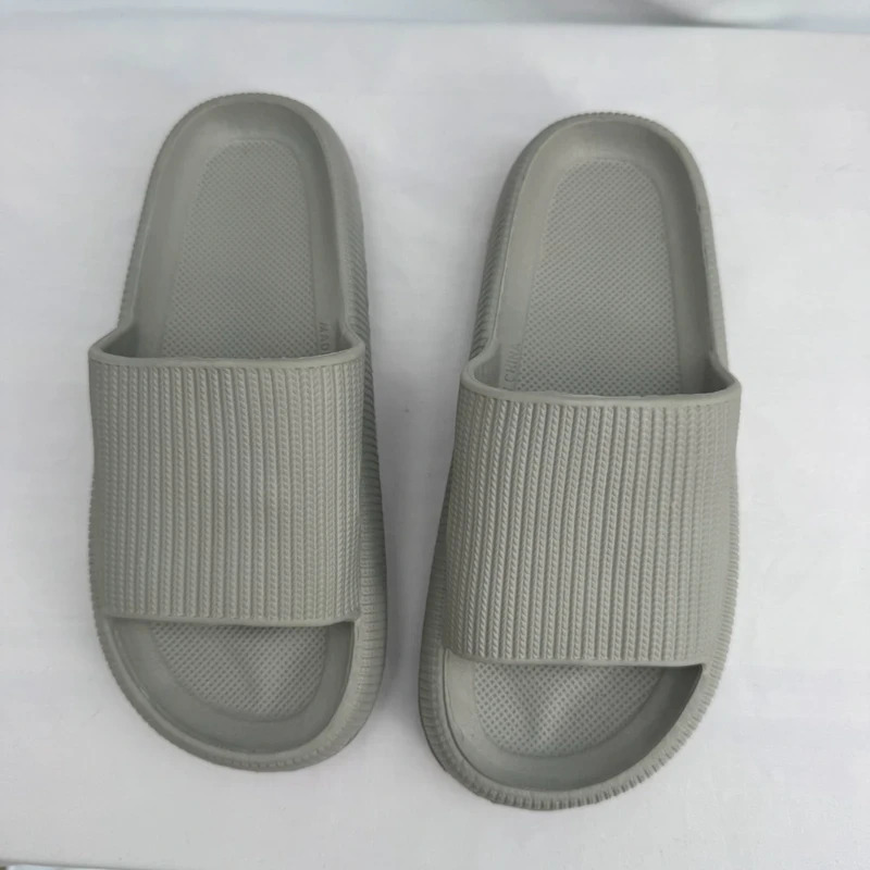 Light Grey Textured Pool Sliders EU 41 UK 7