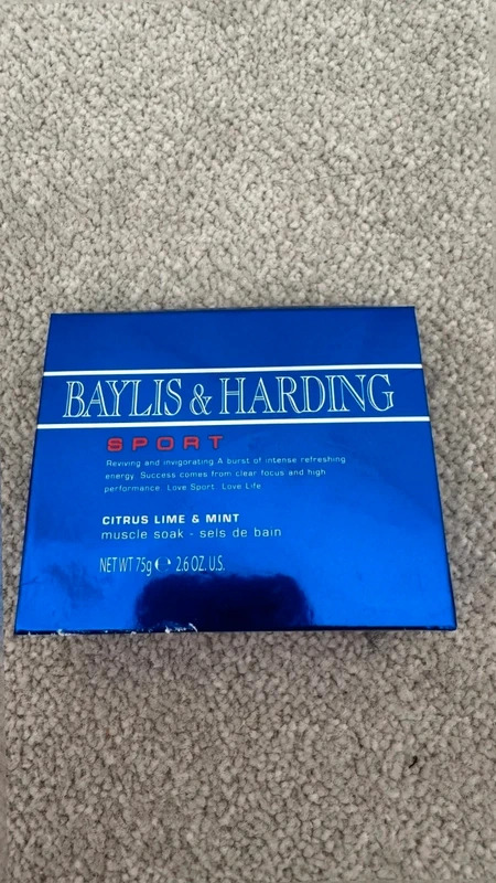 Baylis & Harding Sport Muscle Soak Bath Salts Citrus Lime & Mint NEW