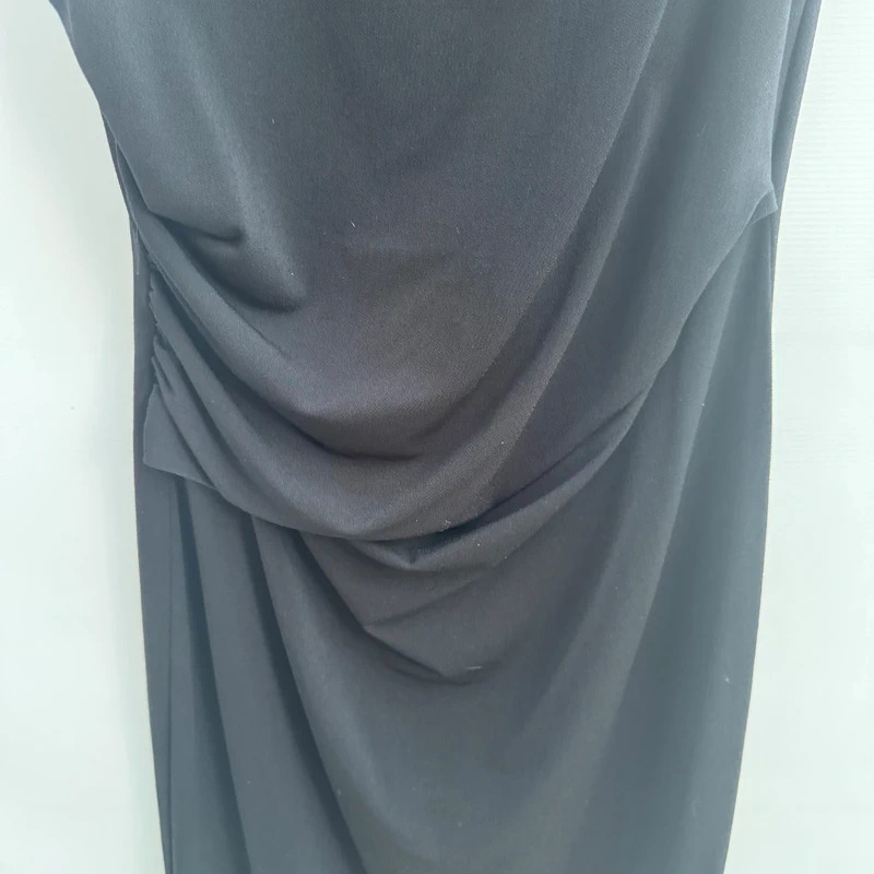 Planet Black Sleeveless Ruched Pencil Dress UK 10 Stretch Smart Occasion - Image 2