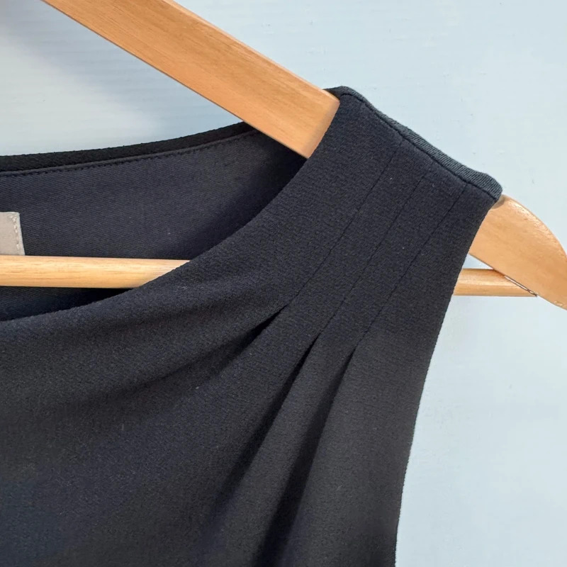 Planet Black Sleeveless Ruched Pencil Dress UK 10 Stretch Smart Occasion - Image 5