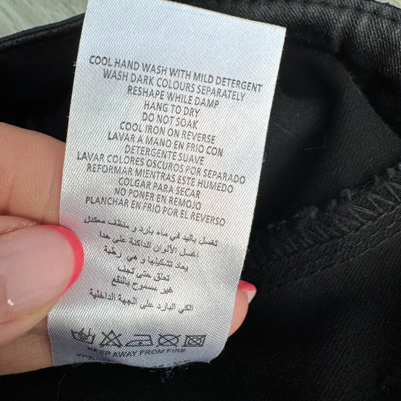 Quiz Black Coated Faux Leather Sailor Button High Waisted Trousers – UK 8 - Image 8