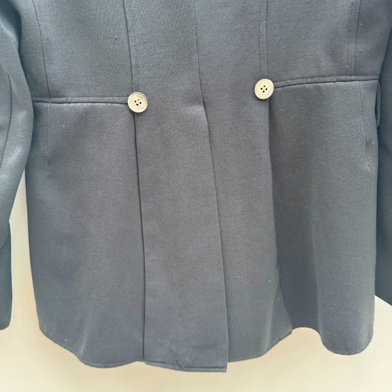 Caldene UK 12 Black Show Jacket 36in Chest Vintage Brown Velvet Collar Red Lining - Image 7