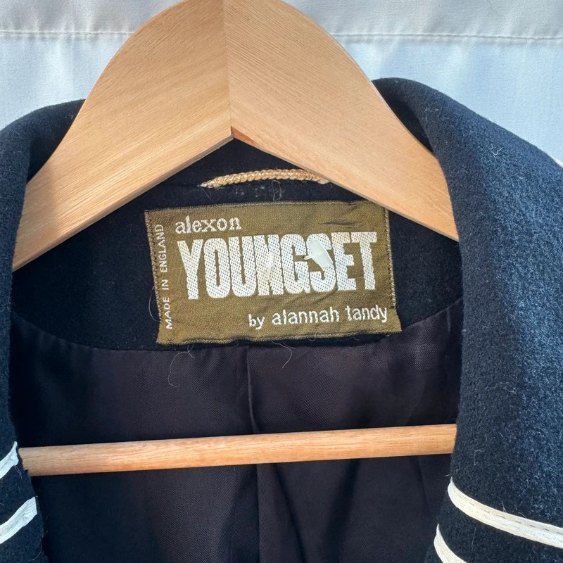 Vintage Alexon Youngset by Alannah Tandy Navy Wool Sailor Suit - Jacket & Skirt - UK 8-10 - Image 3