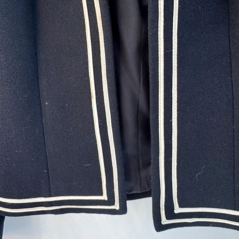 Vintage Alexon Youngset by Alannah Tandy Navy Wool Sailor Suit - Jacket & Skirt - UK 8-10 - Image 4
