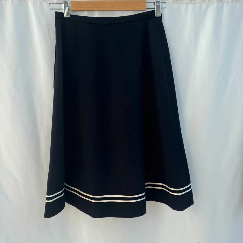 Vintage Alexon Youngset by Alannah Tandy Navy Wool Sailor Suit - Jacket & Skirt - UK 8-10 - Image 8