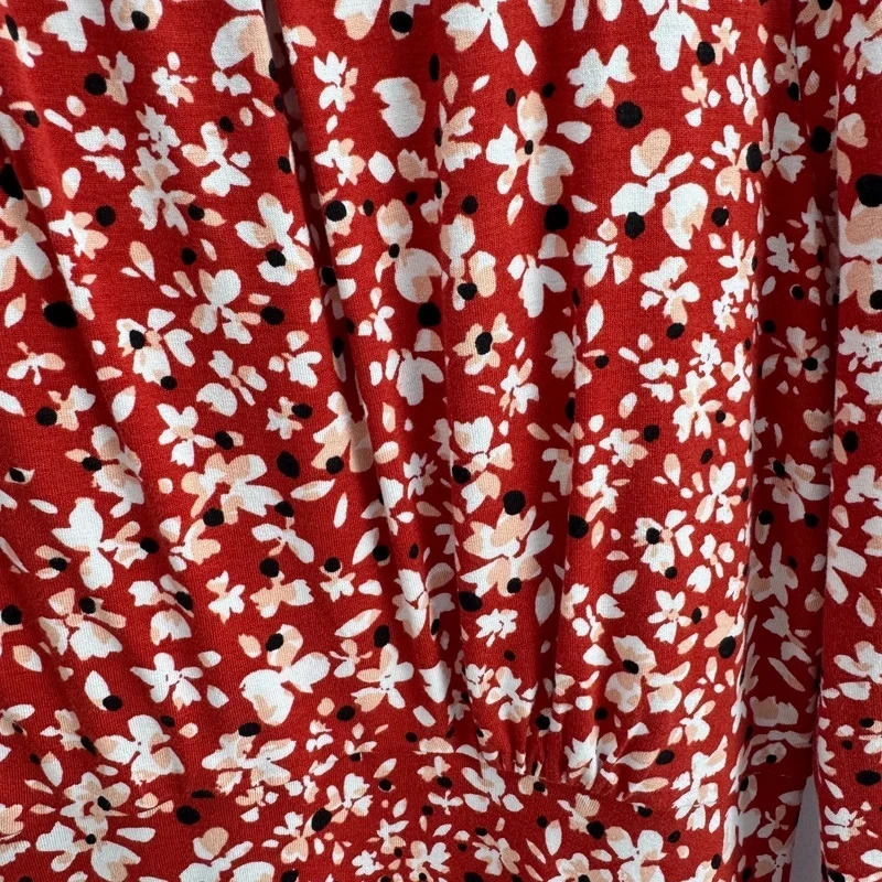 Hobbs Sian Jersey Dress UK 14 Sienna Multi Red Floral Fit And Flare RRP £99 - Image 2