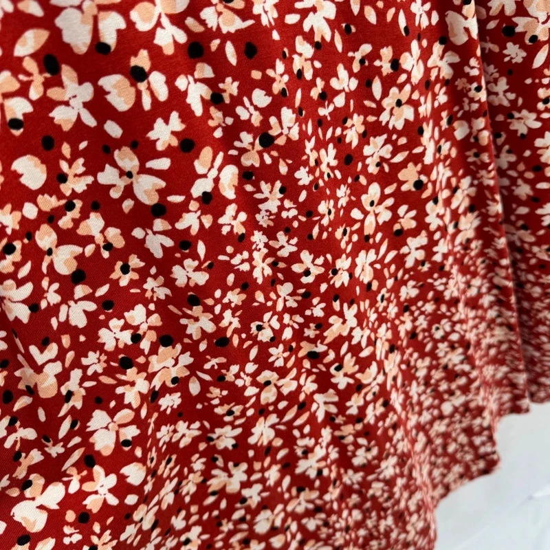 Hobbs Sian Jersey Dress UK 14 Sienna Multi Red Floral Fit And Flare RRP £99 - Image 5