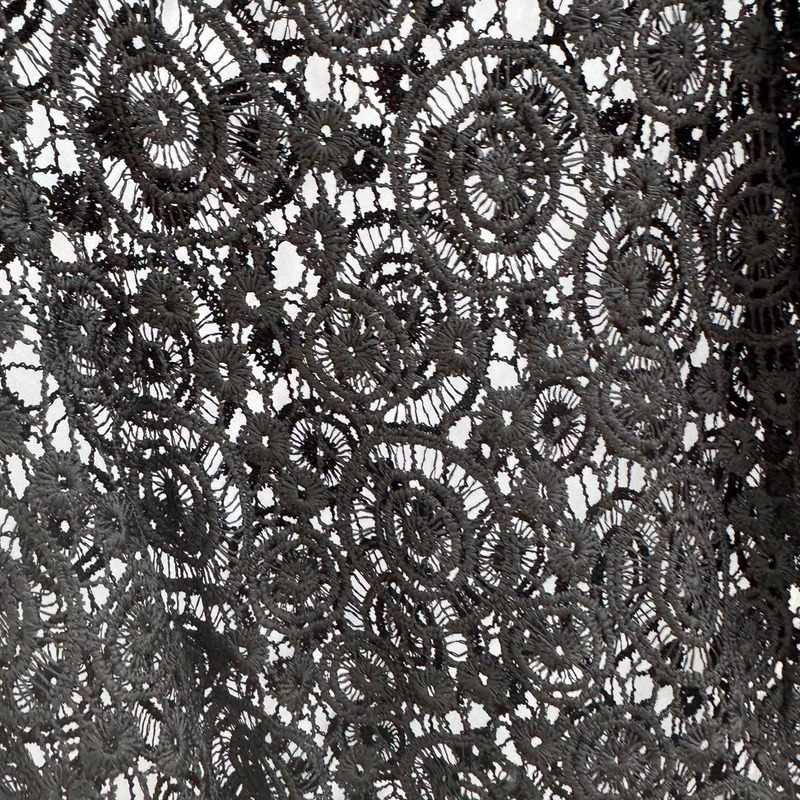 Next Beachwear Black Lace Tunic S 3/4 Sleeve V-Neck Cover-Up - Image 2