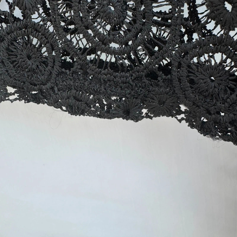 Next Beachwear Black Lace Tunic S 3/4 Sleeve V-Neck Cover-Up - Image 6