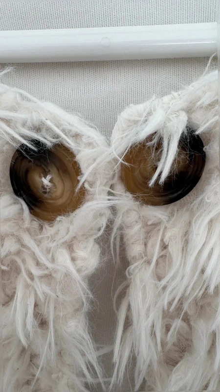 Ambar Cream Shaggy Faux Fur Bolero Jacket Size L UK 14 Fluffy Cropped Coat - Image 4