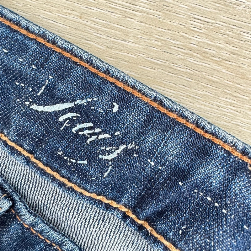 Levi's Demi Curve Bootcut Jeans W27 L32 UK 8 Dark Blue Stretch Denim Distressed - Image 10