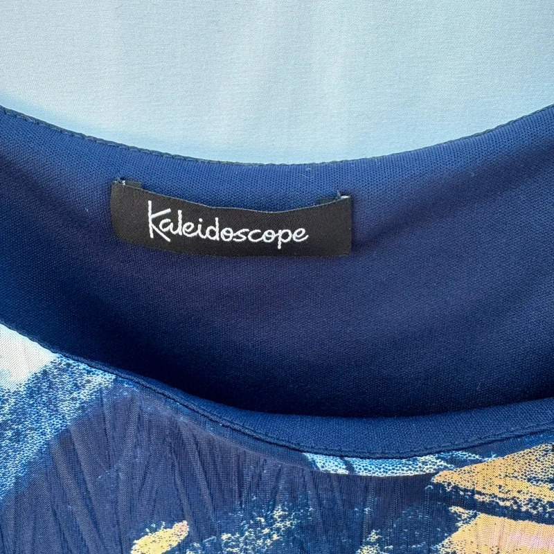 Kaleidoscope Navy Abstract Print Jumpsuit Cold Shoulder UK 20 Smart Occasion Wear - Image 3