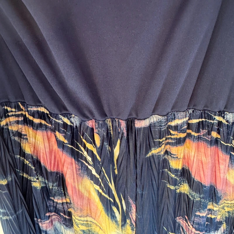 Kaleidoscope Navy Abstract Print Jumpsuit Cold Shoulder UK 20 Smart Occasion Wear - Image 9