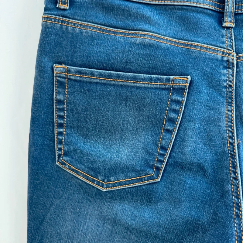 Denim Co Dark Blue Skinny Jeans UK 14 Stretch Denim W30 L30 Mid Rise - Image 5