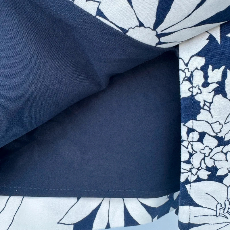 Boden Navy White Floral Pencil Skirt UK 10 Cotton Stretch RRP £55 - Image 6