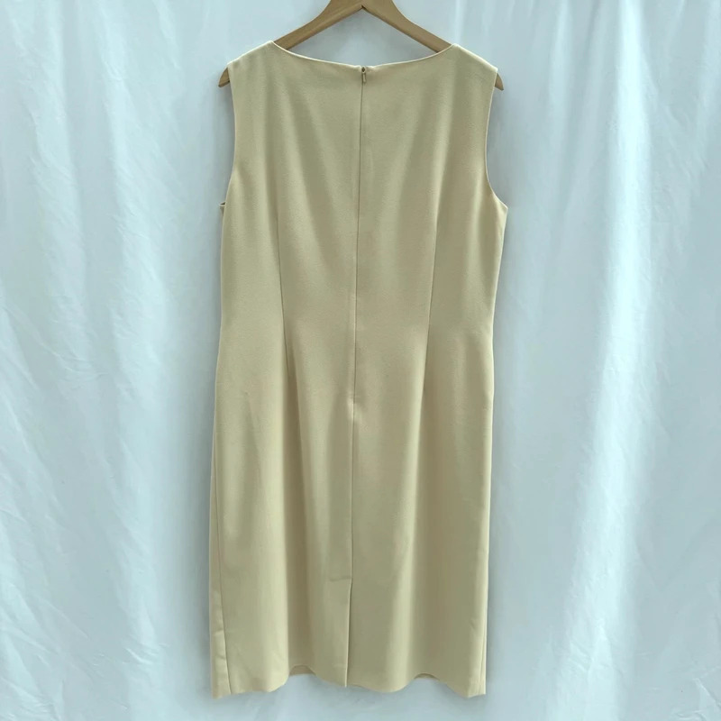Vintage Jacques Vert AW02 Cream Embroidered Beaded Dress UK18 Occasion 2002 - Image 8