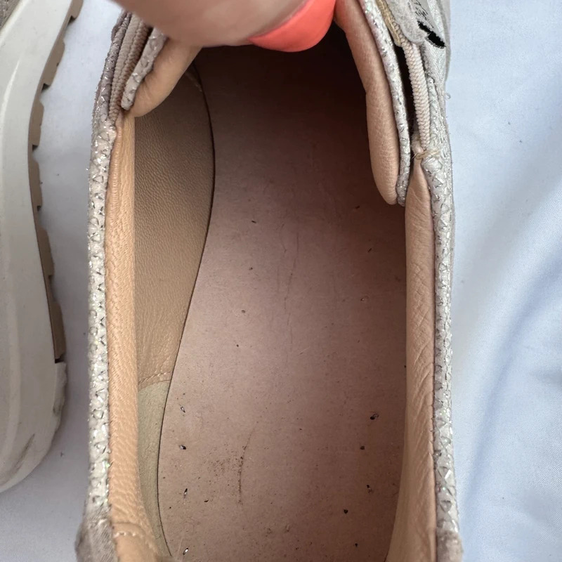 Carl Scarpa Champagne Gold Wedge Trainers Front Zip Lightweight Fabric EU 39 / UK 6 - Image 13