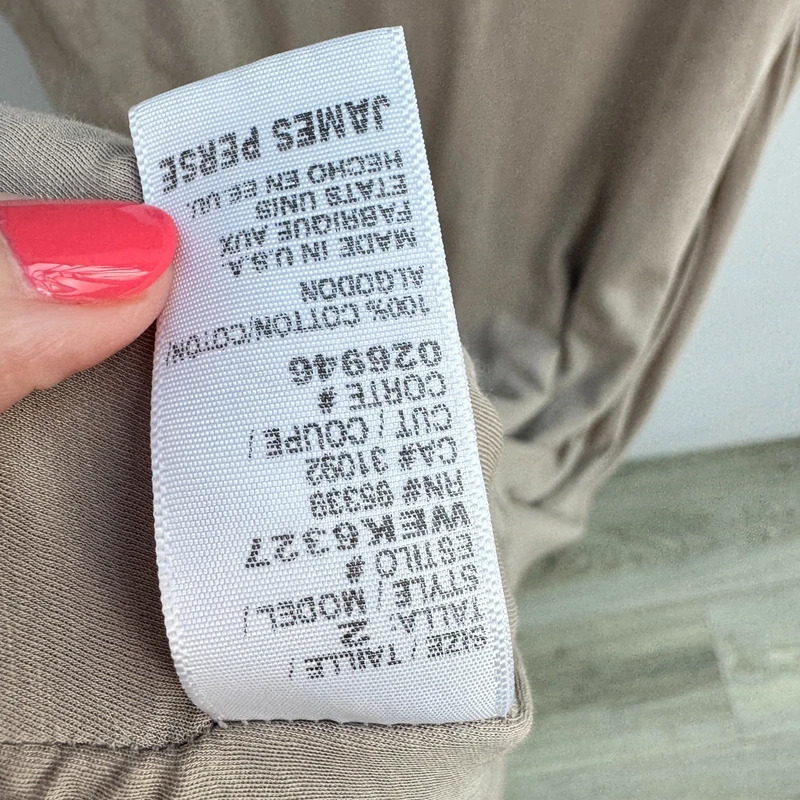 Standard James Perse Taupe Ruched Midi Dress Size 2 UK 10 Sleeveless V-Neck Casual Luxury - Image 7