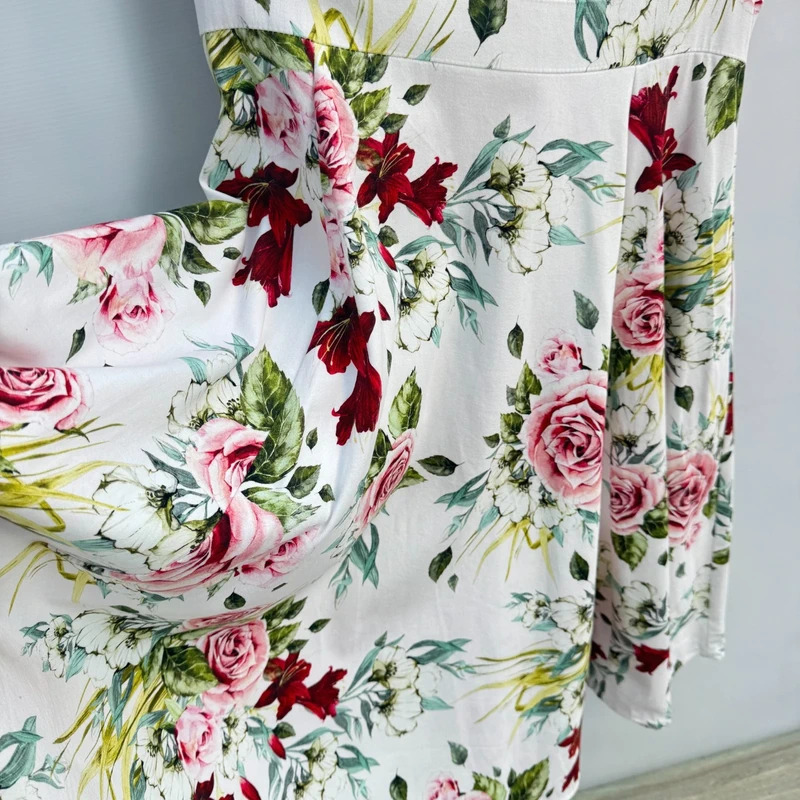 Hearts & Roses London Carole Floral Swing Dress Retro 50s Sweetheart Neck UK 14 RRP £75 - Image 5