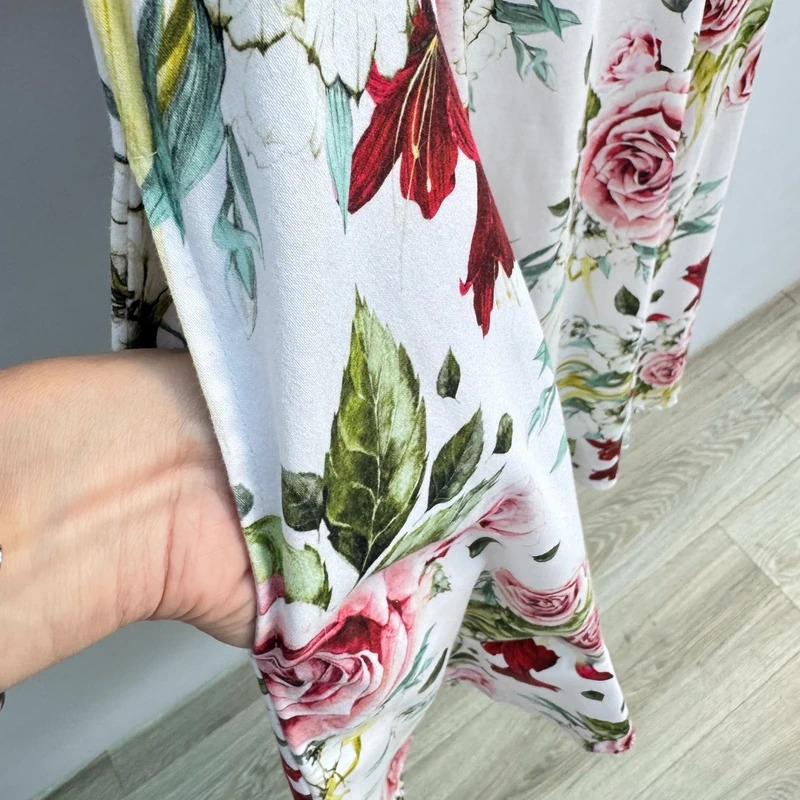 Hearts & Roses London Carole Floral Swing Dress Retro 50s Sweetheart Neck UK 14 RRP £75 - Image 9