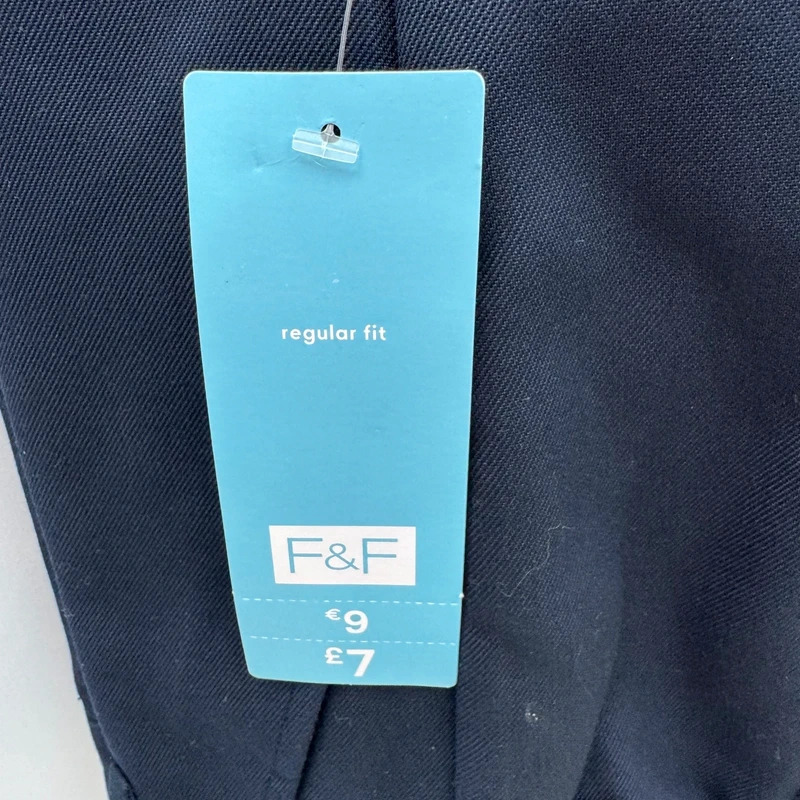 F&F Tesco Navy School Trousers Age 6-7 / 2 Pack BNWT Adjustable Waist - Image 3