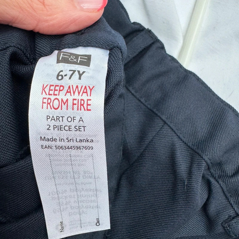 F&F Tesco Navy School Trousers Age 6-7 / 2 Pack BNWT Adjustable Waist - Image 10