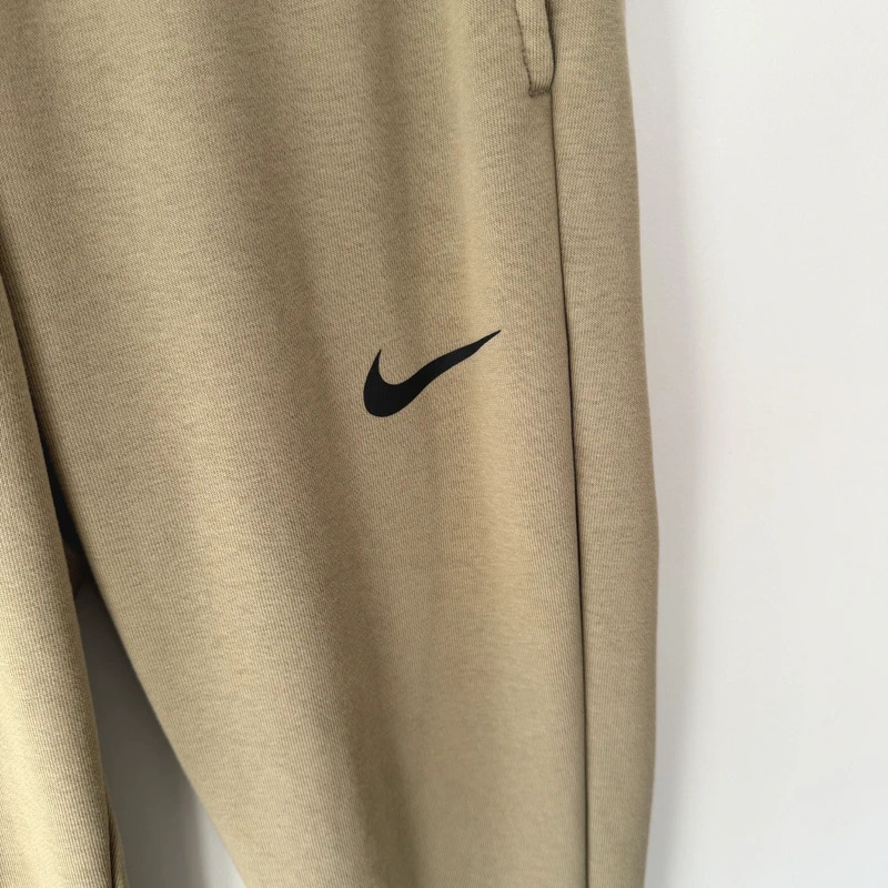 Nike Dri-Fit Khaki Joggers | Size S | Tapered Cuffed Track Pants - Image 2