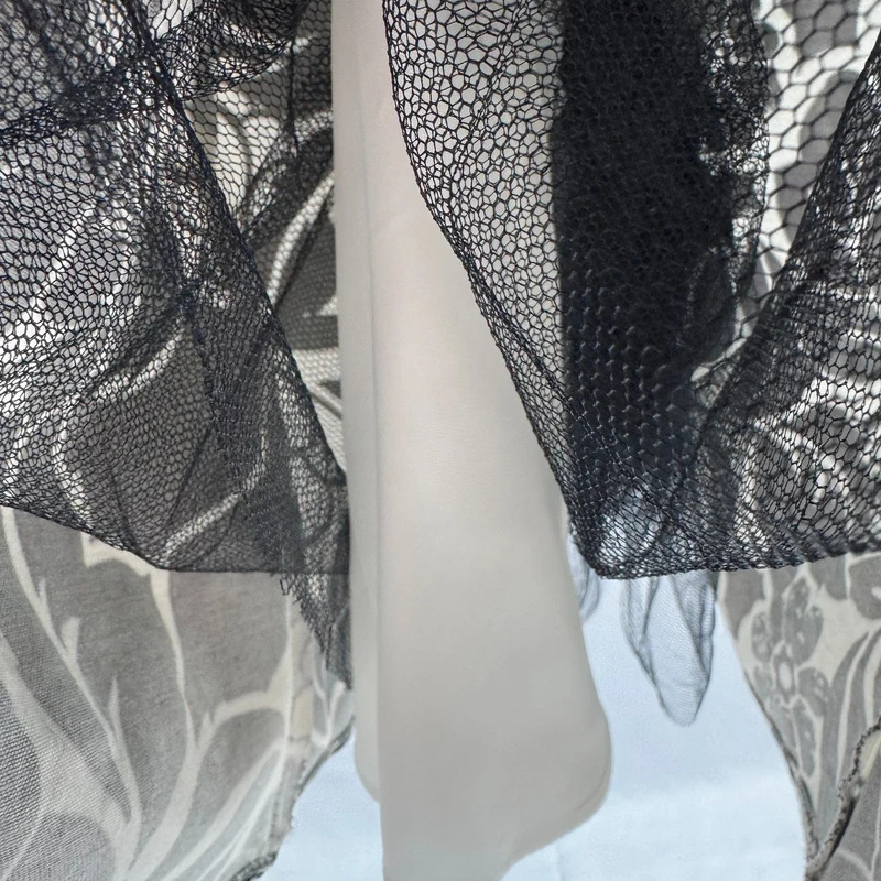 Debut Debenhams Y2K Black White Cocktail Party Dress UK Occasion UK8 UK10 000s - Image 7