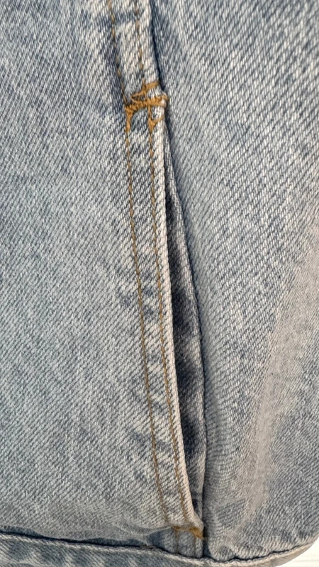 Kensie Jeans Vintage Luxe Oversized Denim Jacket Blue 100% Cotton Size L - Image 7